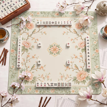Rose Swallow Mahjong Mat – neoprene mah jongg table mat