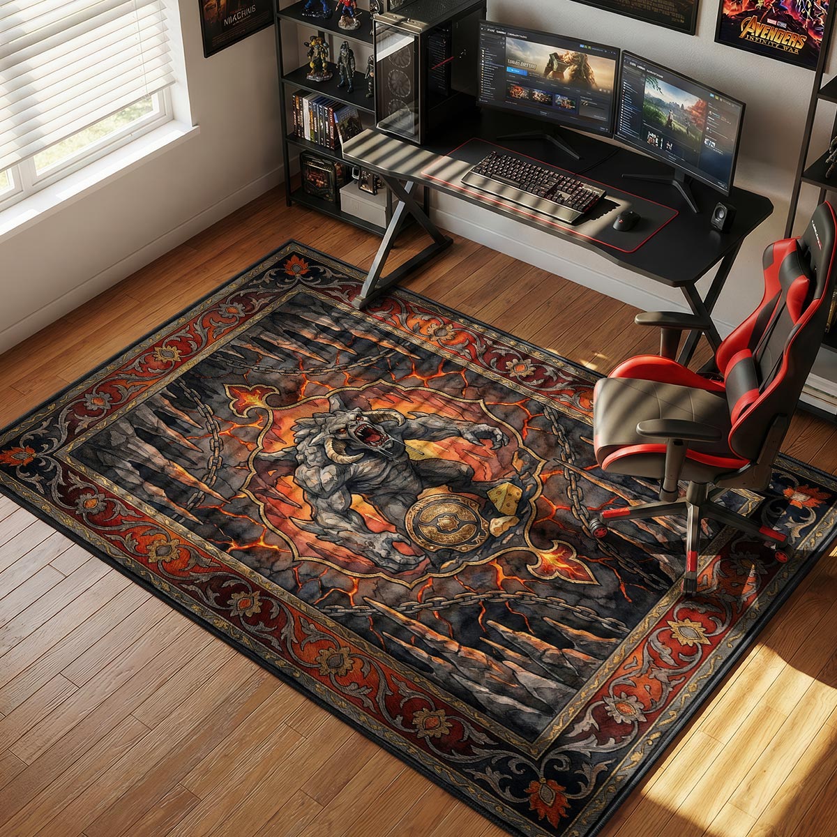 Roshan Pit Guardian Dota Chair rug — main product view