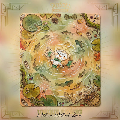 Rowlet Harvest Playmat - 2 Player Pokemon TCG Mat