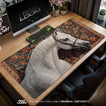 Royal Horse Tapestry Mouse Pad - Animal Art Desk Mat