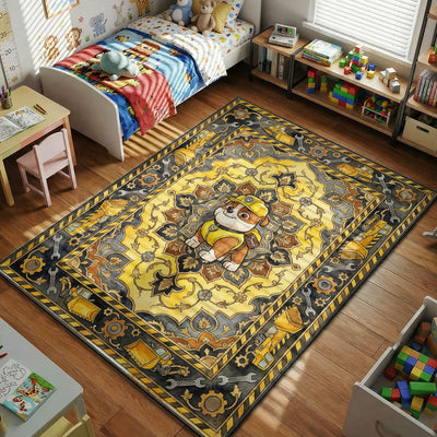 Rubble Builder Pup Rug — PAW Patrol Kids Bedroom Rug