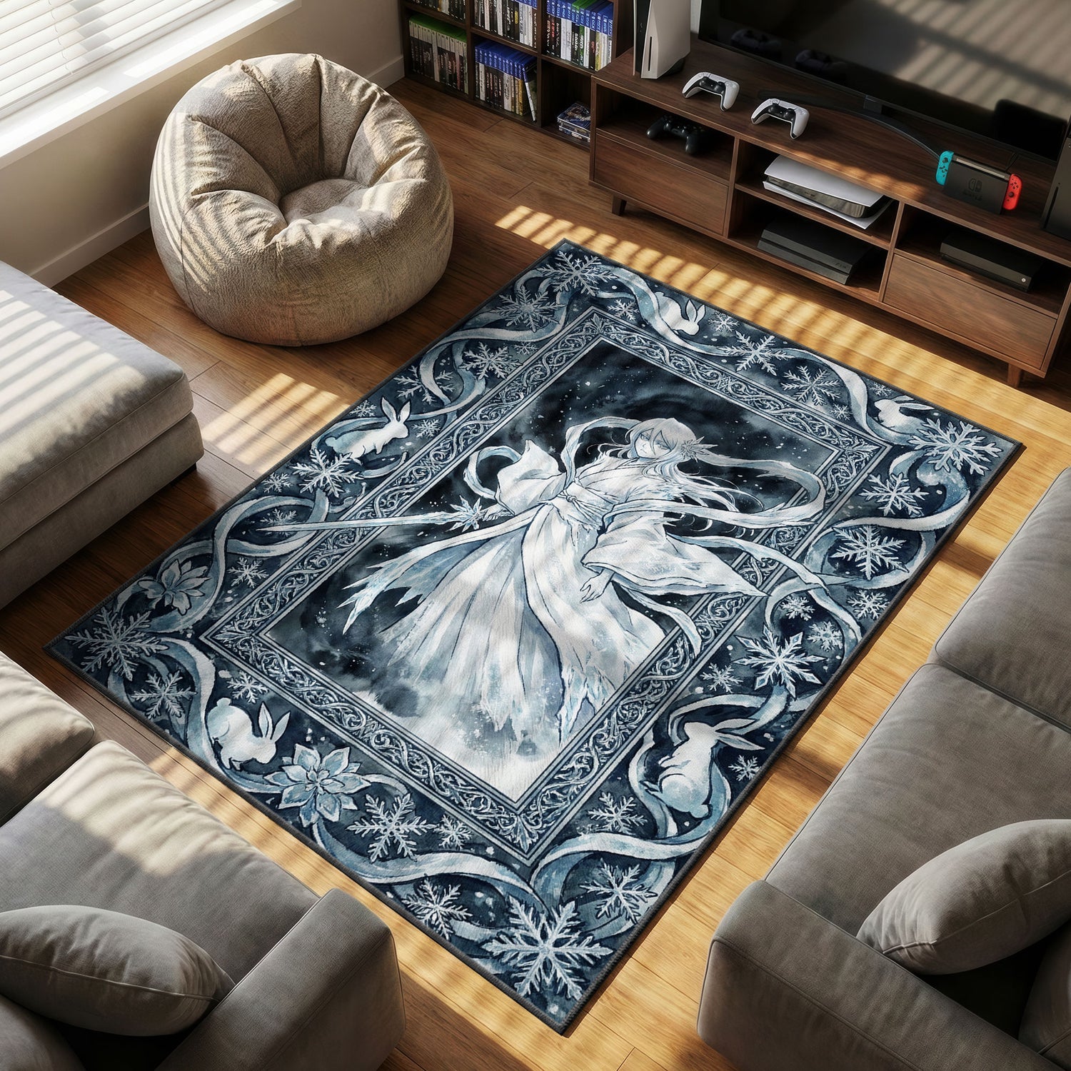 Rukia Hakka No Togame Rug - Bleach Chair Mat