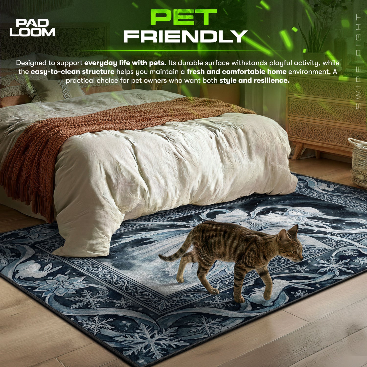 Rukia Hakka No Togame Rug - Bleach Chair Mat