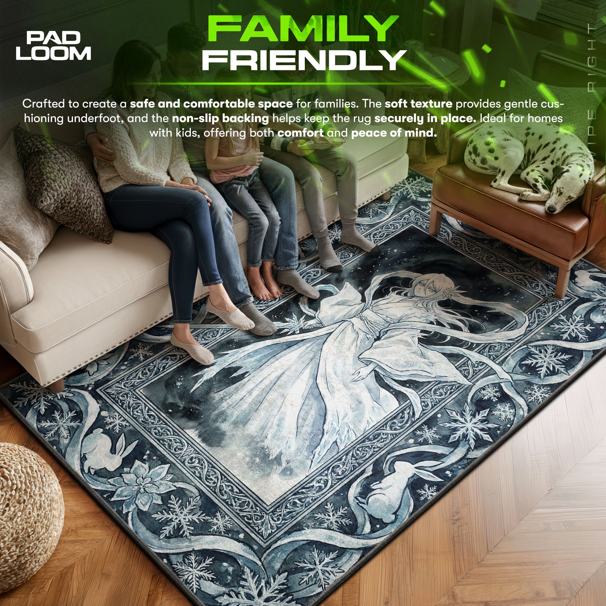 Rukia Hakka No Togame Rug - Bleach Chair Mat