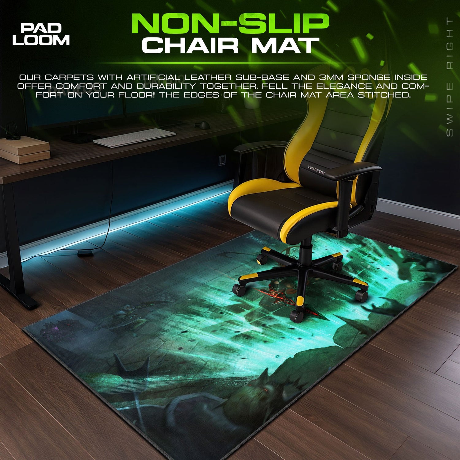 Runescape Barrows Mouse Pad, Game Dungeon Gaming Desk Mat Padloom