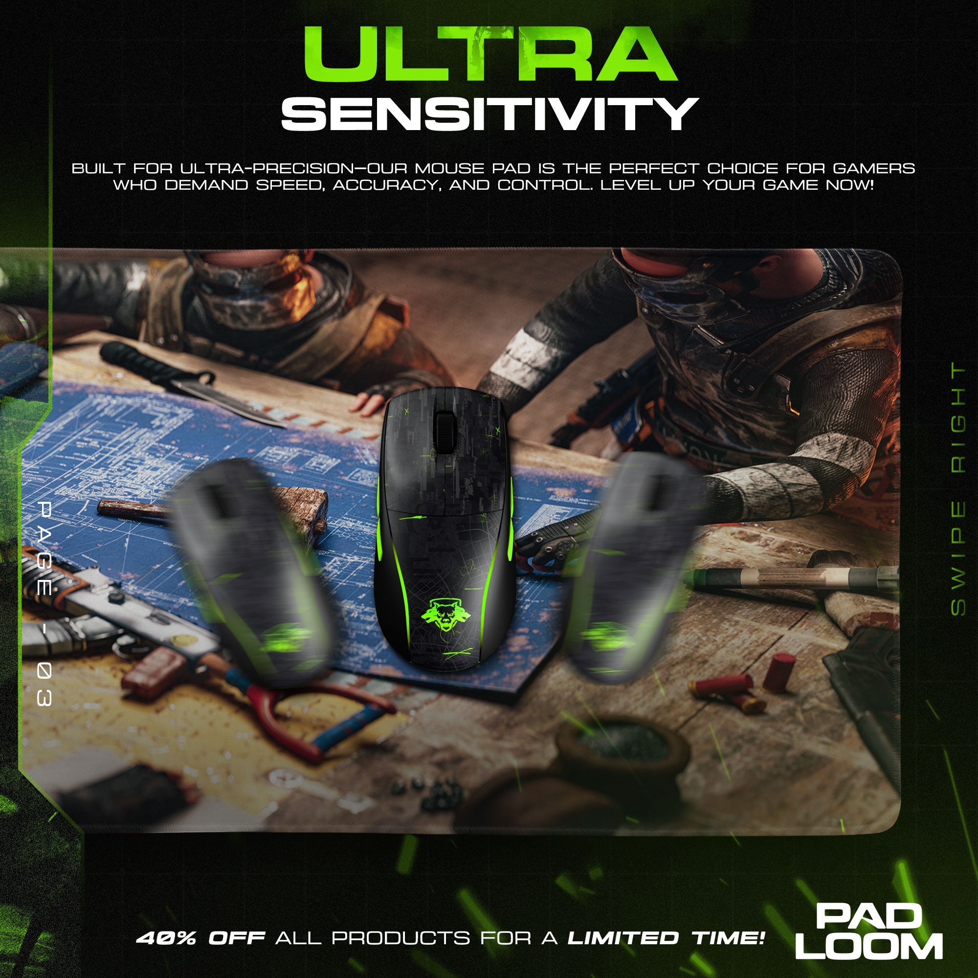 Rust Blueprint Table Mouse Pad, Tactical Builder Gaming Desk Mat – Padloom