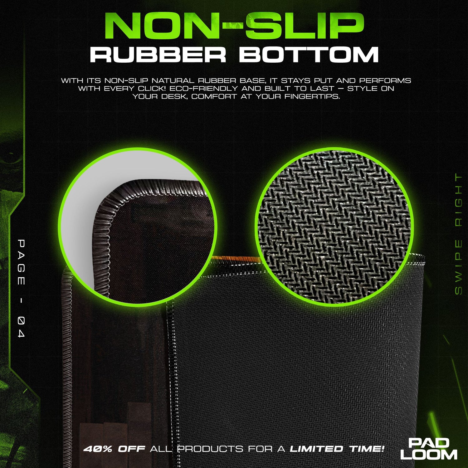 Rust Poker Night Mouse Pad, Survival Game Gaming Desk Mat Padloom