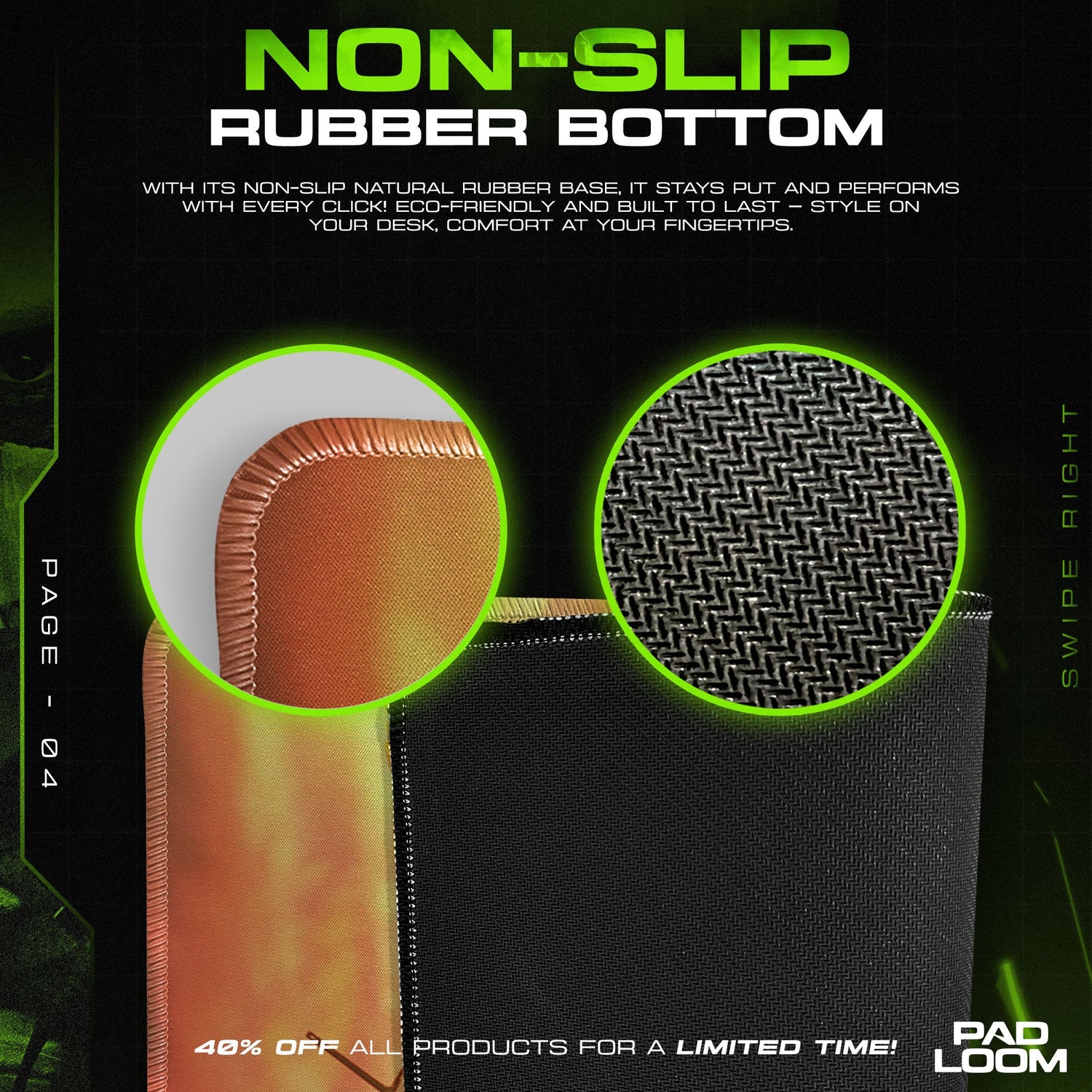 Rust Sunset Squad Mouse Pad, Tactical Survival Team Gaming Desk Mat Padloom