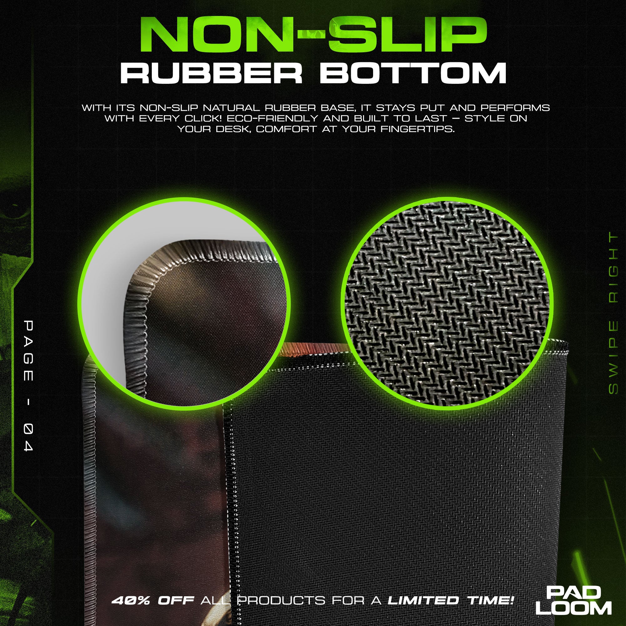 Rust Warzone Trio Mouse Pad, Tactical Survival Gaming Desk Mat