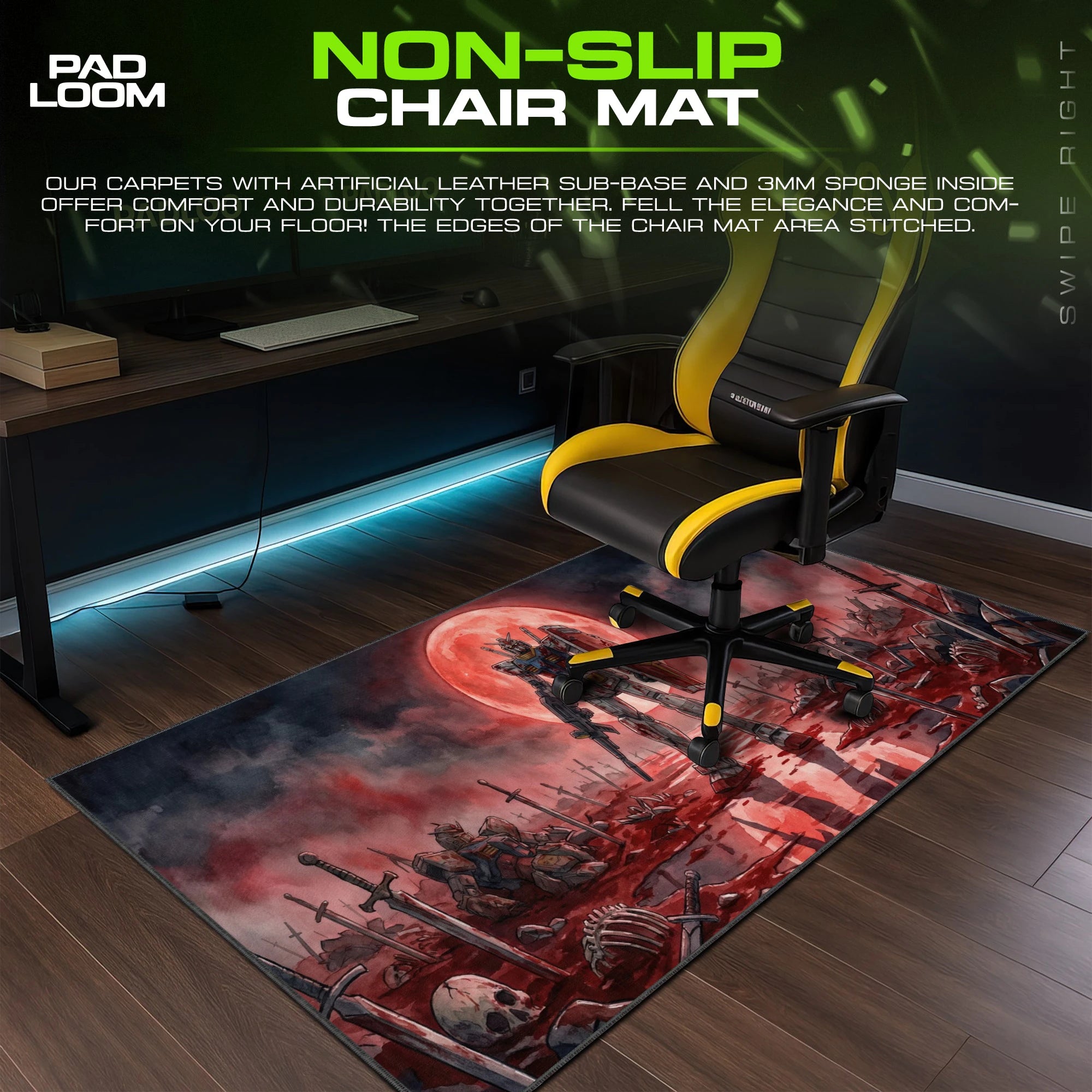 RX-78-2 Blood Moon Mouse Pad - Gundam Desk Mat