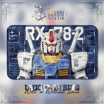 RX-78-2 Blueprint Playmat - Gundam TCG Card Game Mat