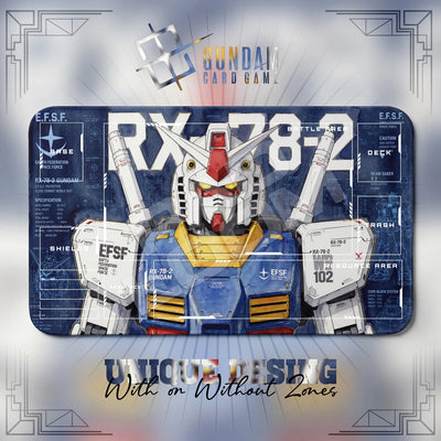 RX-78-2 Blueprint Playmat - Gundam TCG Card Game Mat