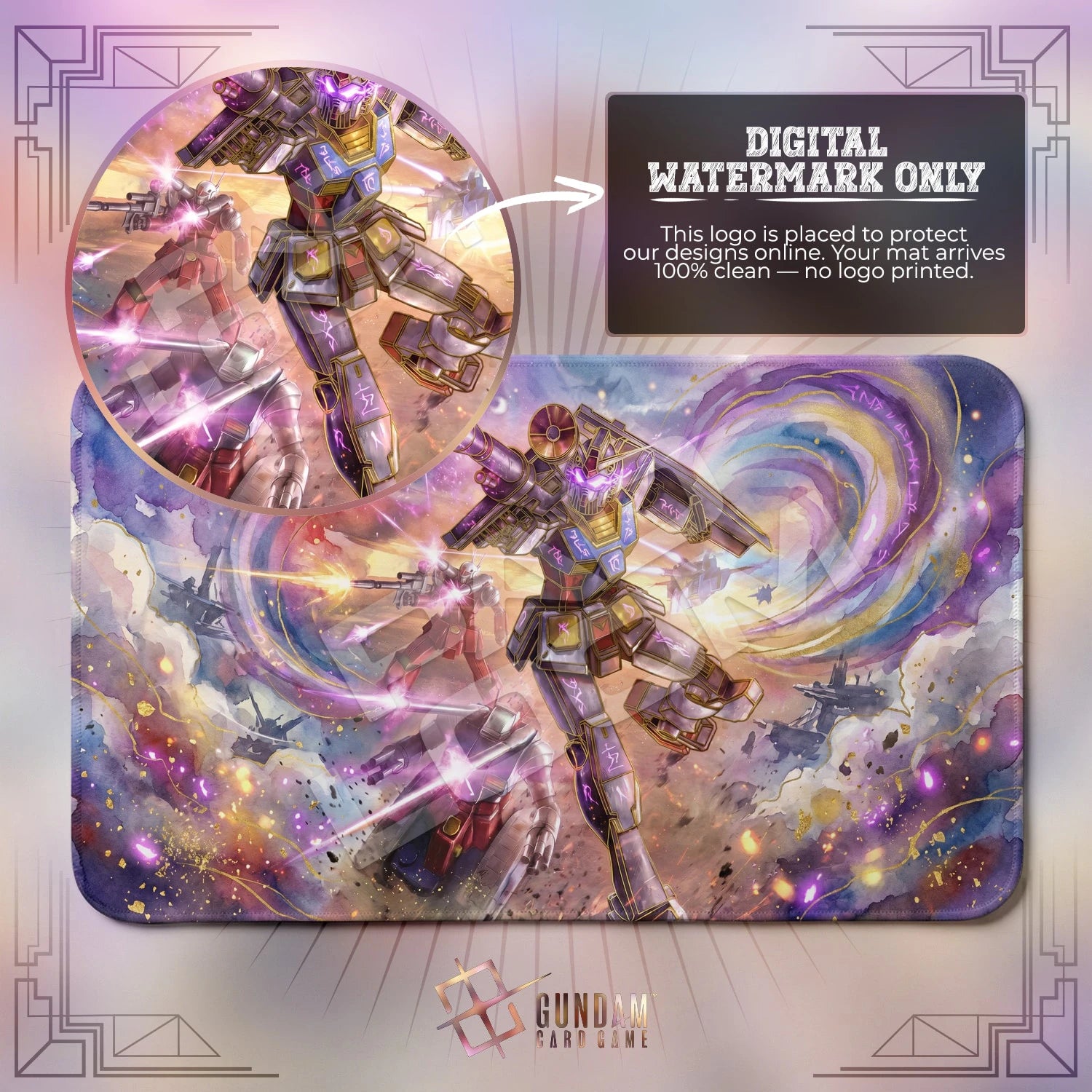 RX-78-2 Dusk Playmat - Gundam TCG Card Game Mat