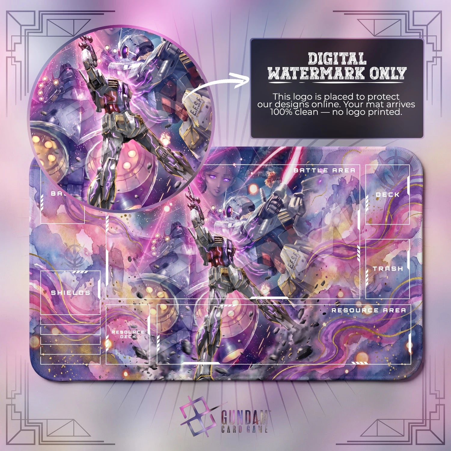 RX-78-2 Newtype Playmat - Gundam TCG Card Game Mat