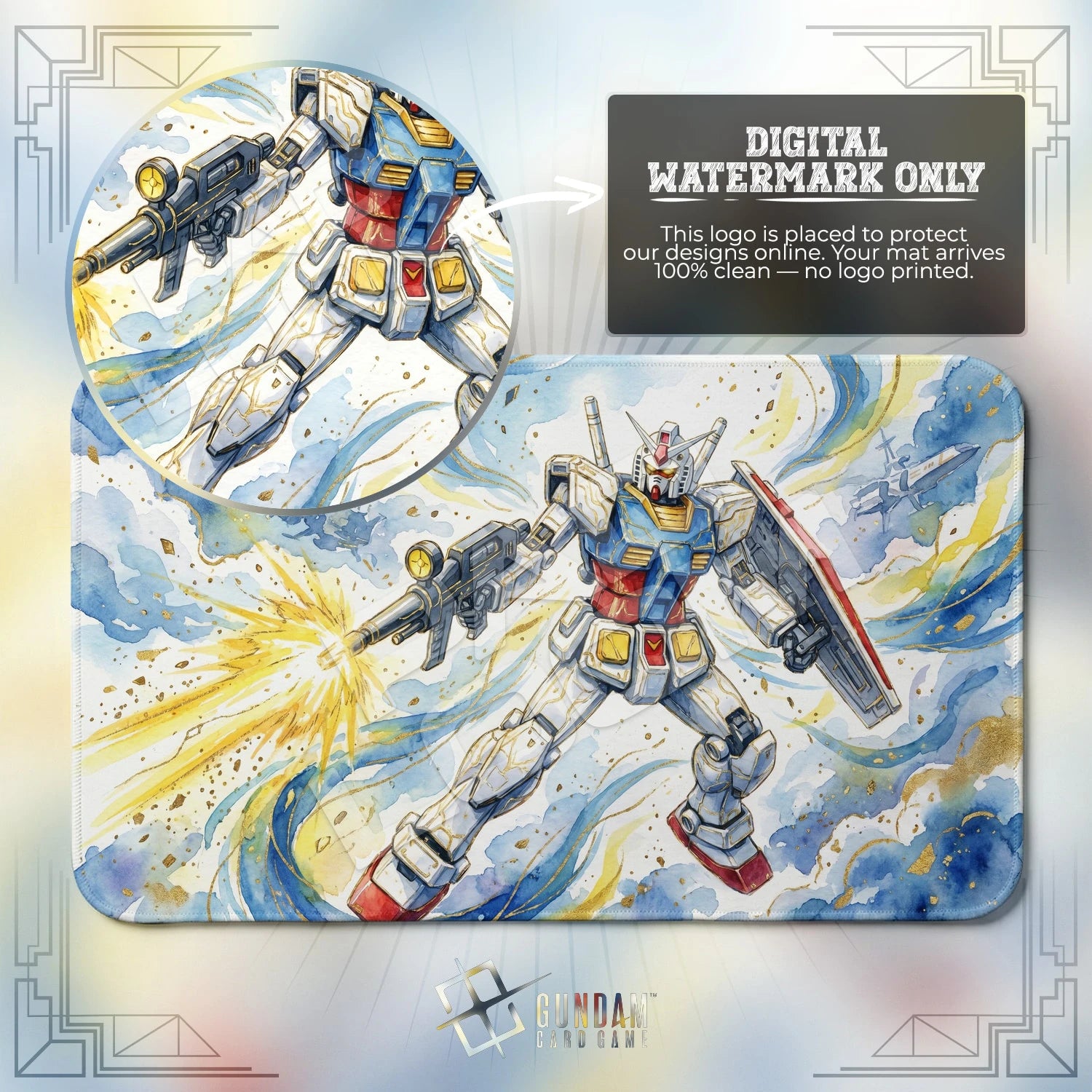 RX-78-2 Sortie Playmat - Gundam TCG Card Game Mat