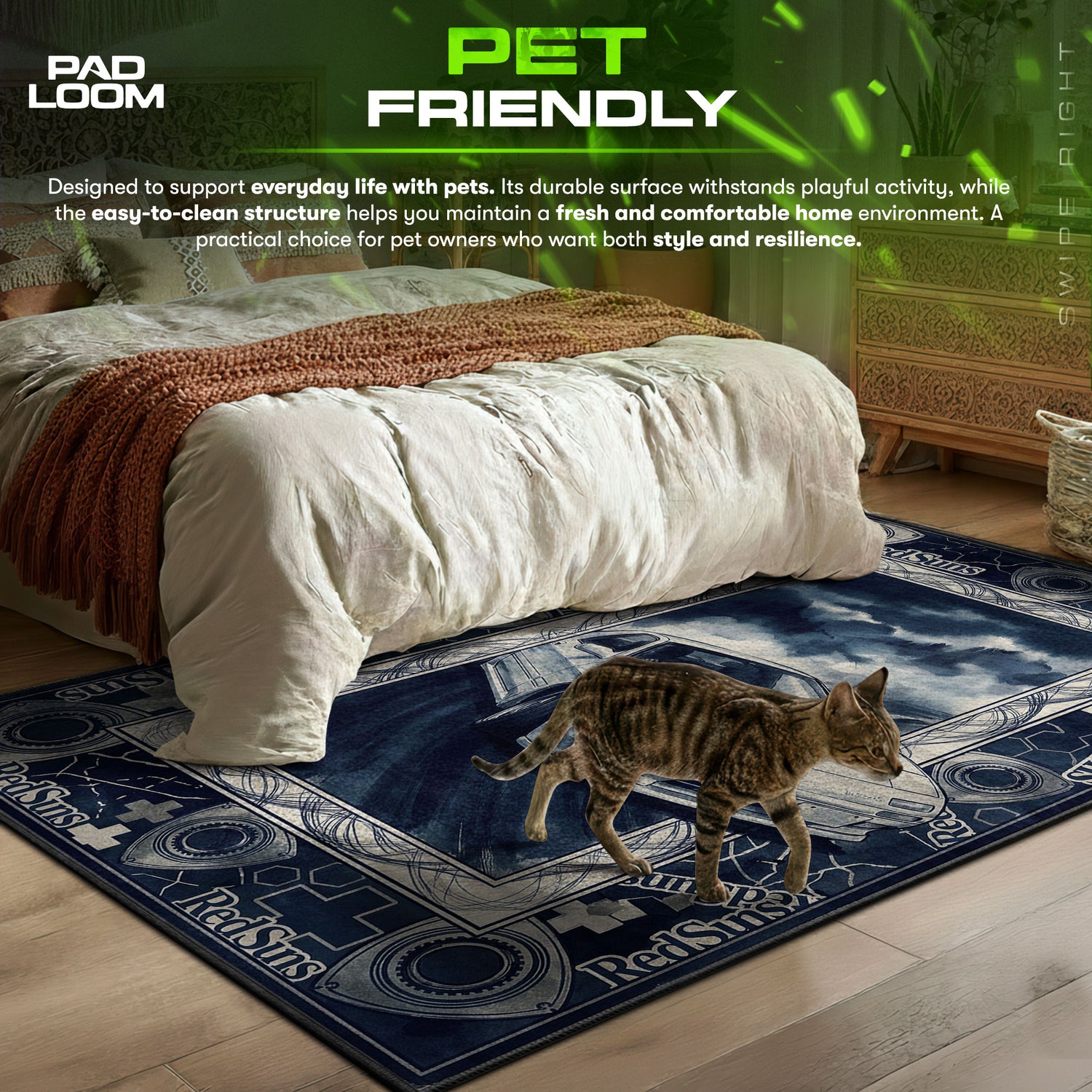 Ryosuke FC3S RedSuns Drift Teppich - Initial D Stuhlunterlage