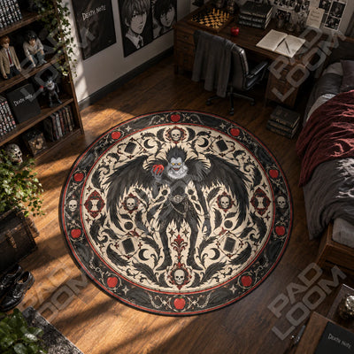 Ryuk Apple Round Rug - Death Note Chair Mat