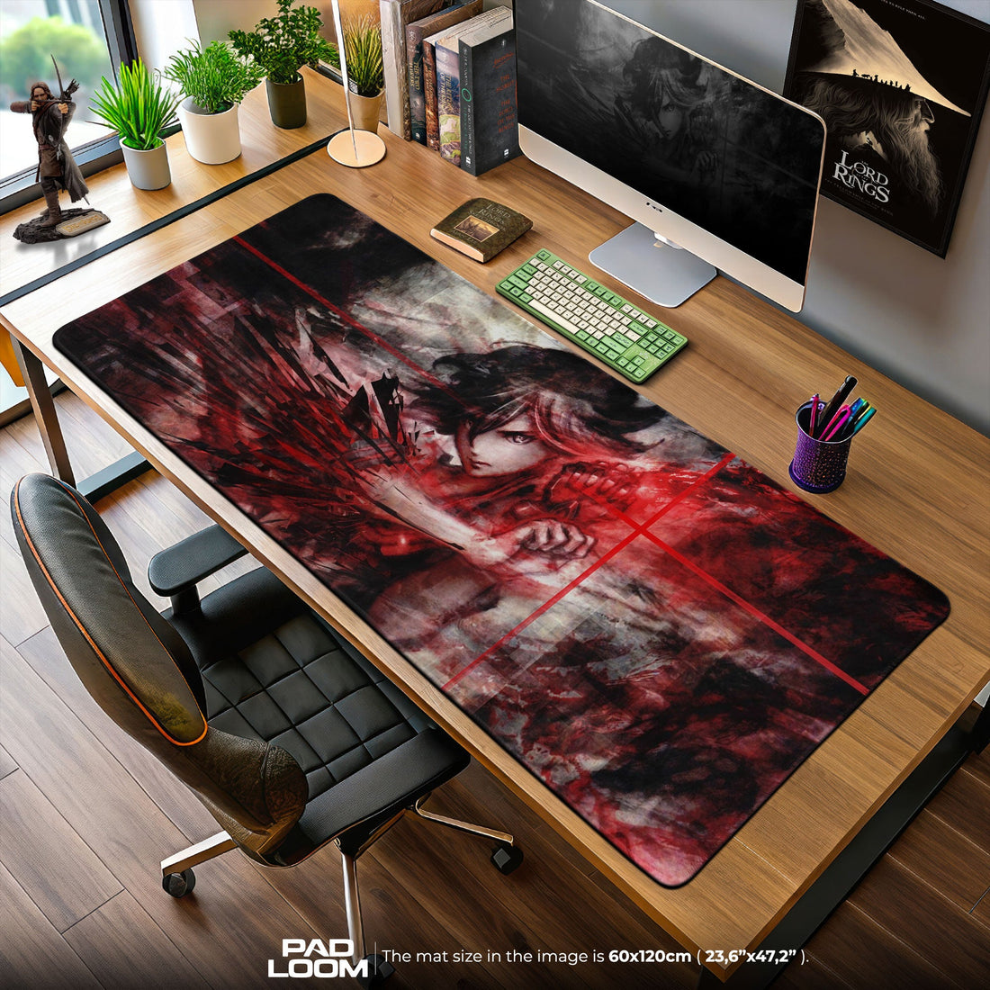 Ryuko Matoi Mouse Pad - Scissor Rage Anime Desk Mat Padloom