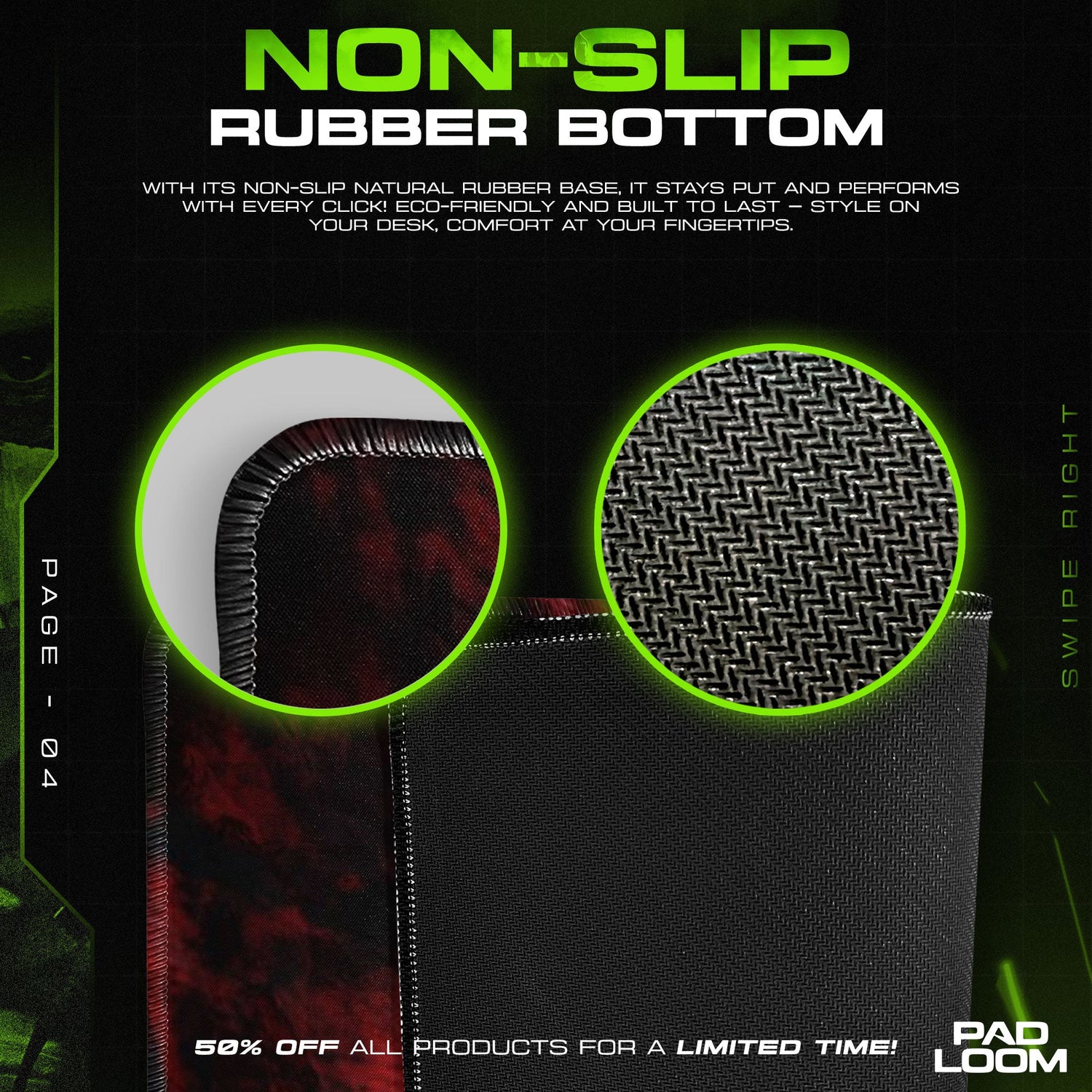 Ryuko Matoi Mouse Pad - Scissor Rage Anime Desk Mat Padloom