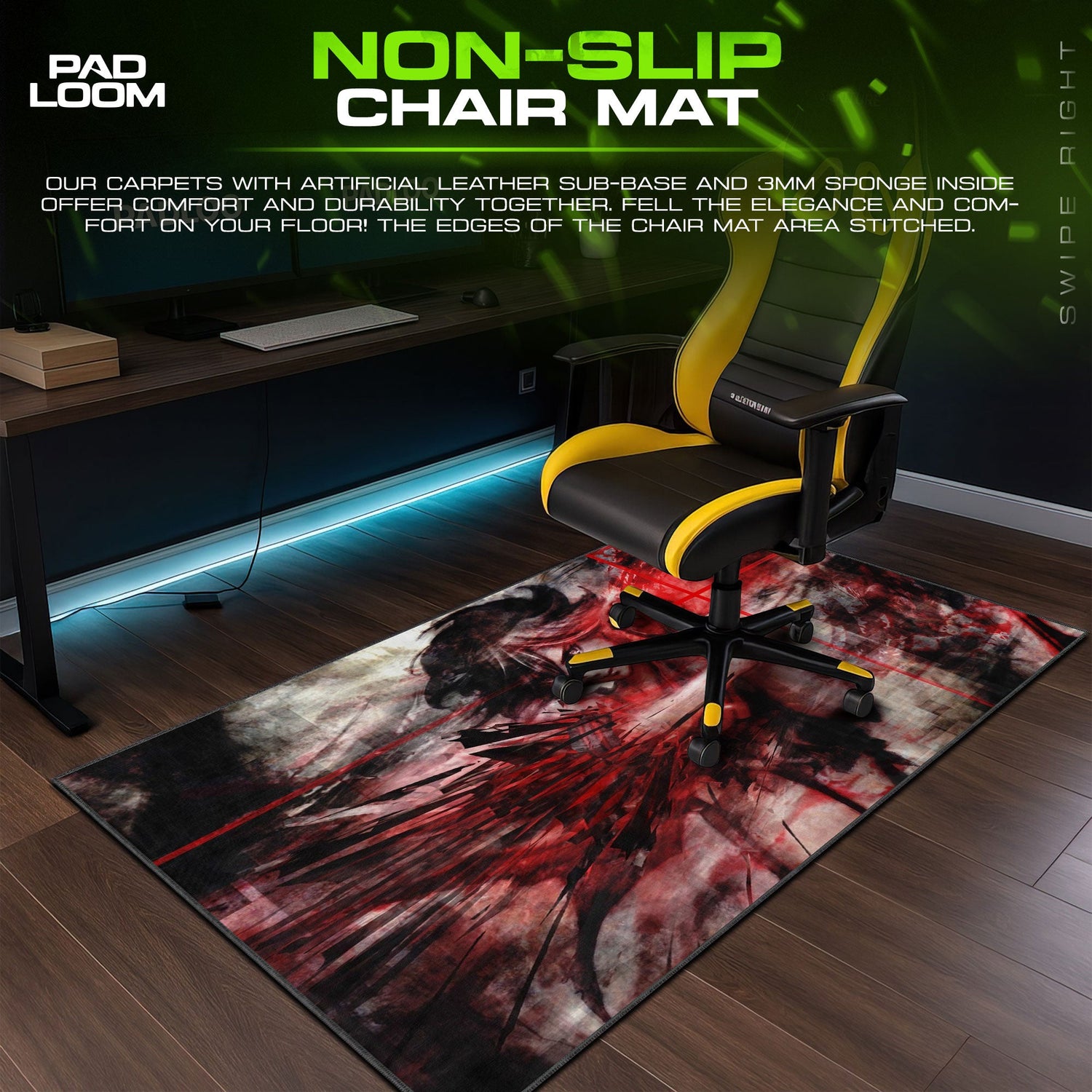 Ryuko Matoi Mouse Pad - Scissor Rage Anime Desk Mat Padloom