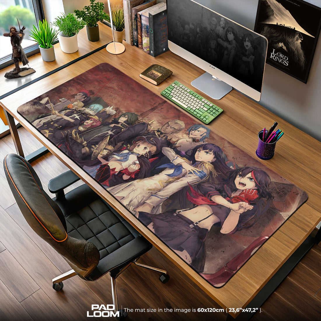 Ryuko Matoi Mouse Pad - Rebel Alliance Anime Desk Mat Padloom