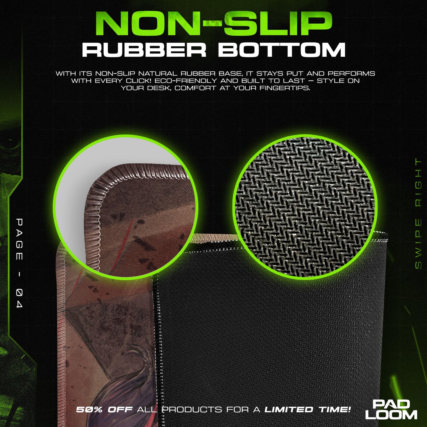 Ryuko Matoi Mouse Pad - Rebel Alliance Anime Desk Mat Padloom