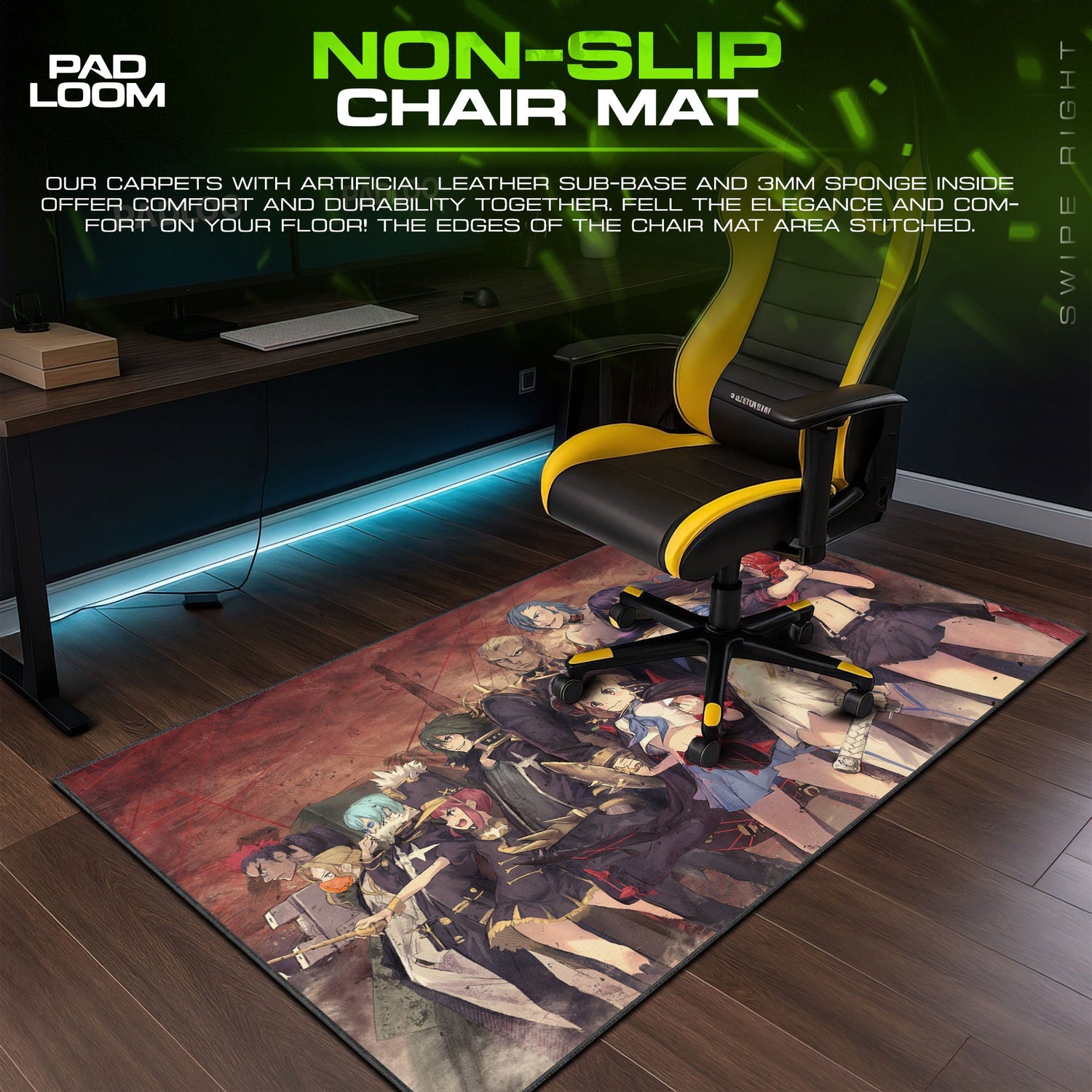 Ryuko Matoi Mouse Pad - Rebel Alliance Anime Desk Mat Padloom