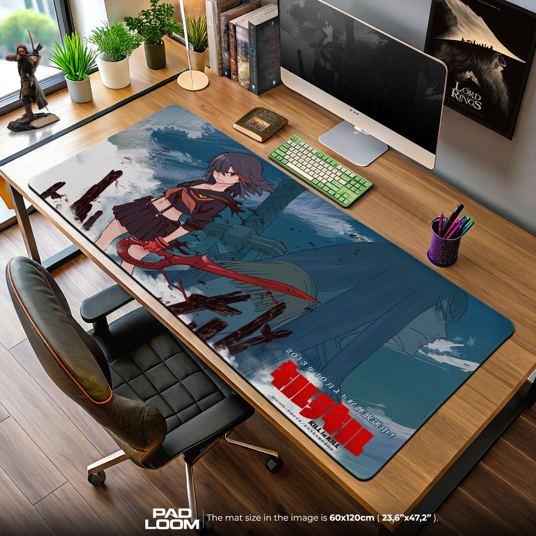Ryuko Matoi Mouse Pad - Storm Fury Anime Desk Mat Padloom