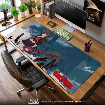 Ryuko Matoi Mouse Pad - Storm Fury Anime Desk Mat Padloom