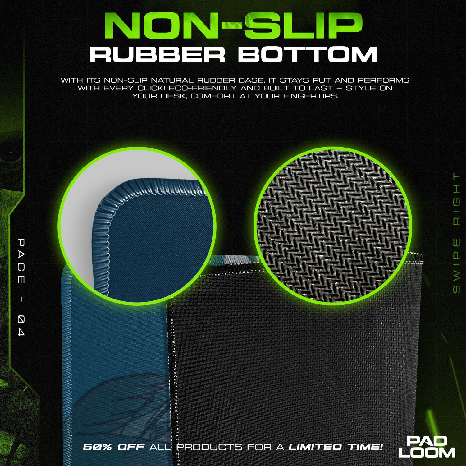 Ryuko Matoi Mouse Pad - Storm Fury Anime Desk Mat Padloom