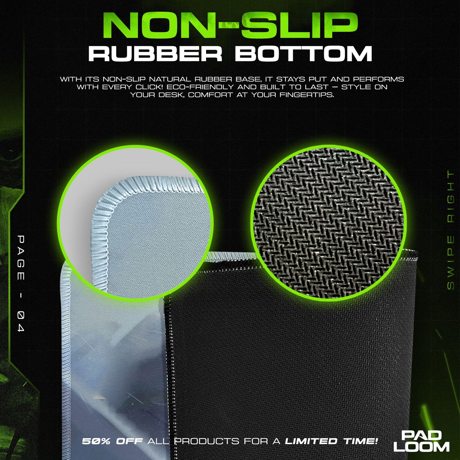 Ryuko Matoi Mouse Pad - Storm Fury Anime Desk Mat Padloom