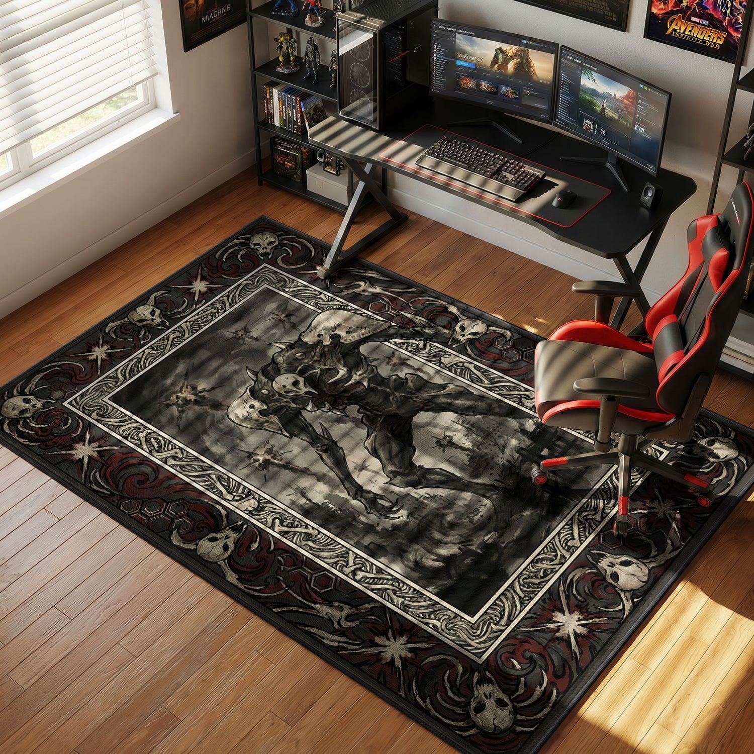 Third Angel Apocalypse Evangelion Chair rug — main product view