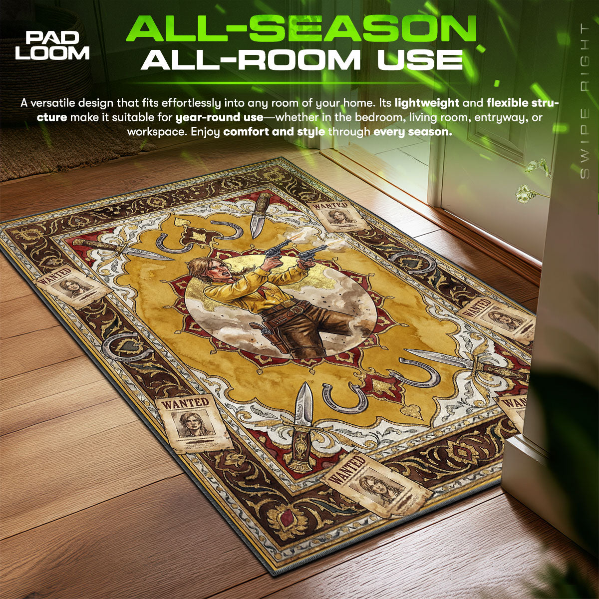 Sadie Adler Kopfgeldjäger Teppich - RDR2 Stuhlmatte