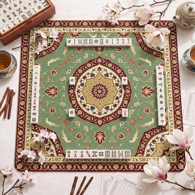 Sage Persian Garden Mahjong-Matte - Mah-Jongg Matte