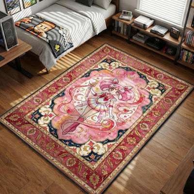 Sailor Chibi Moon Pink Sugar Rug - Sailor Moon Chair Mat
