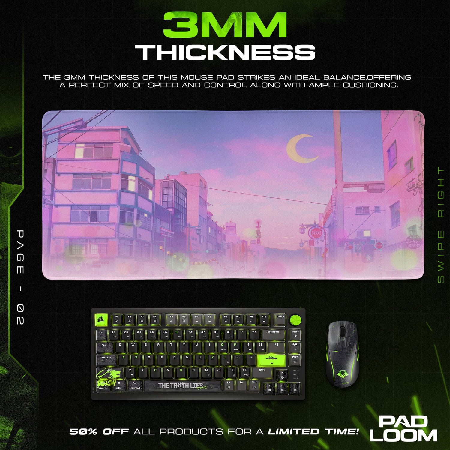 Sailor Moon Mouse Pad – Crescent City Twilight Anime Desk Mat Padloom