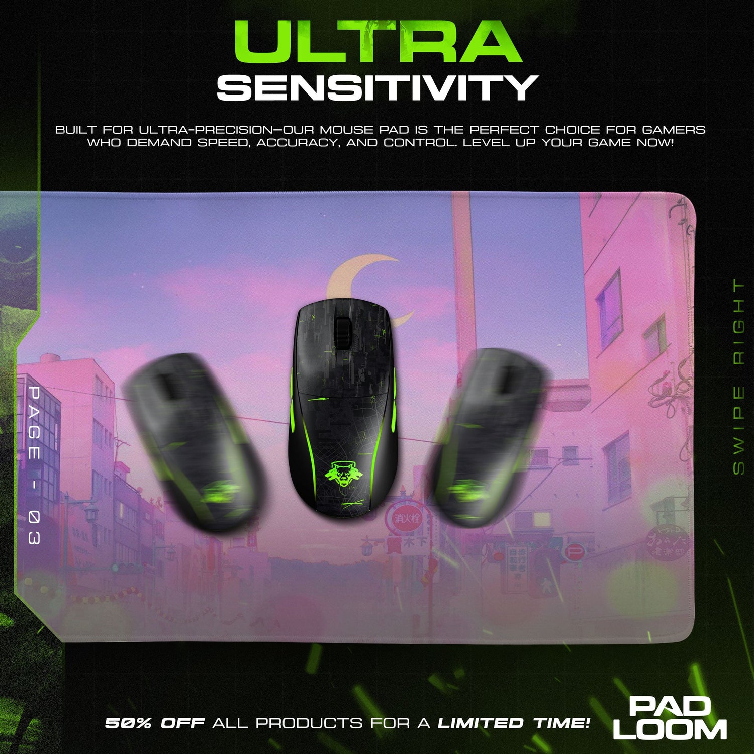 Sailor Moon Mouse Pad – Crescent City Twilight Anime Desk Mat Padloom