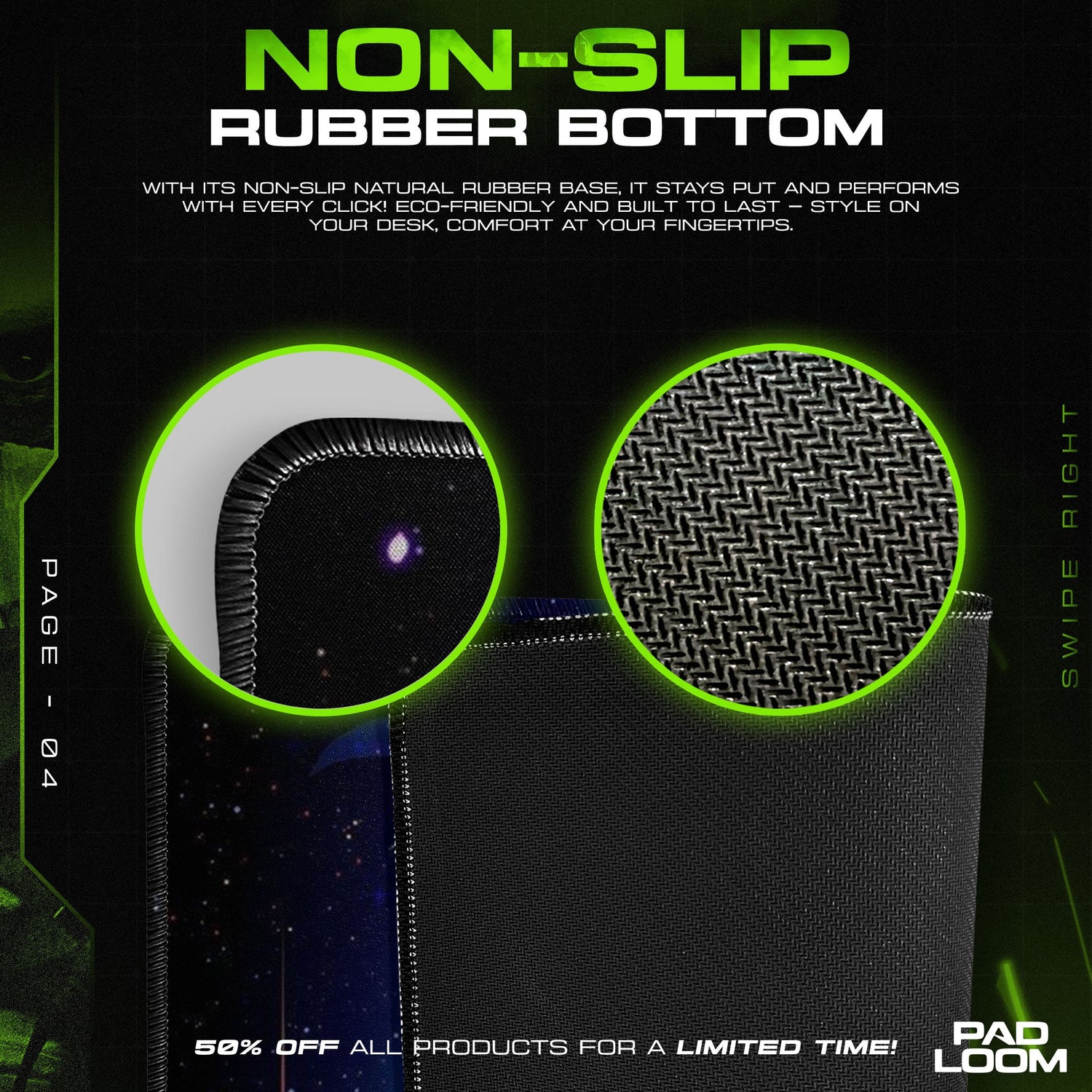 Sailor Moon Dual Reflection Mouse Pad - Lunar Anime Desk Mat Padloom