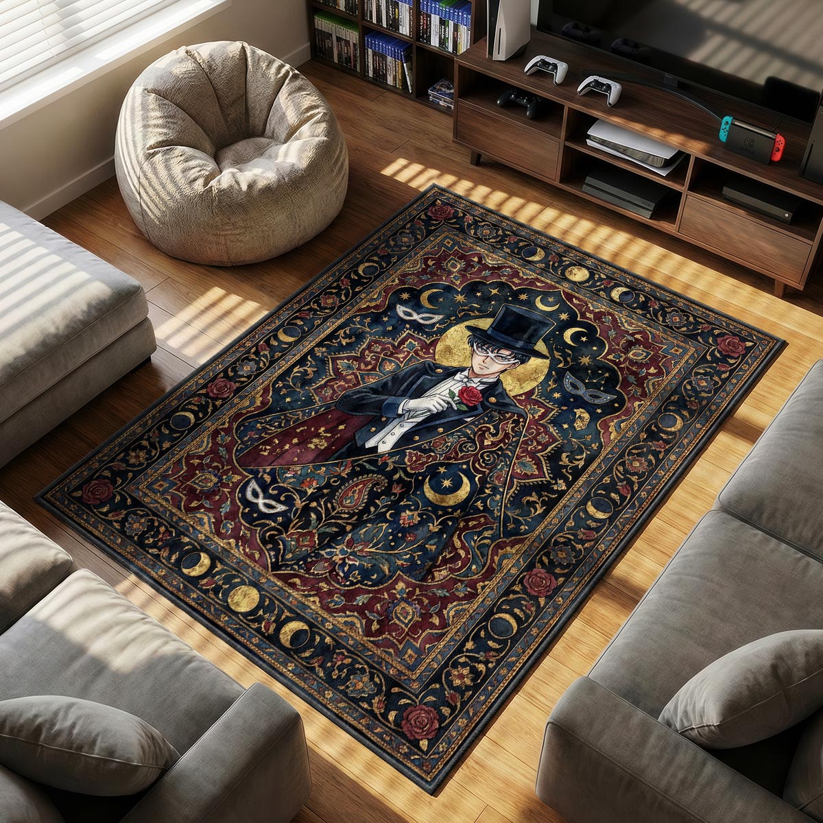 Sailor Moon Moon Stick Rug - Sailor Moon Chair Mat
