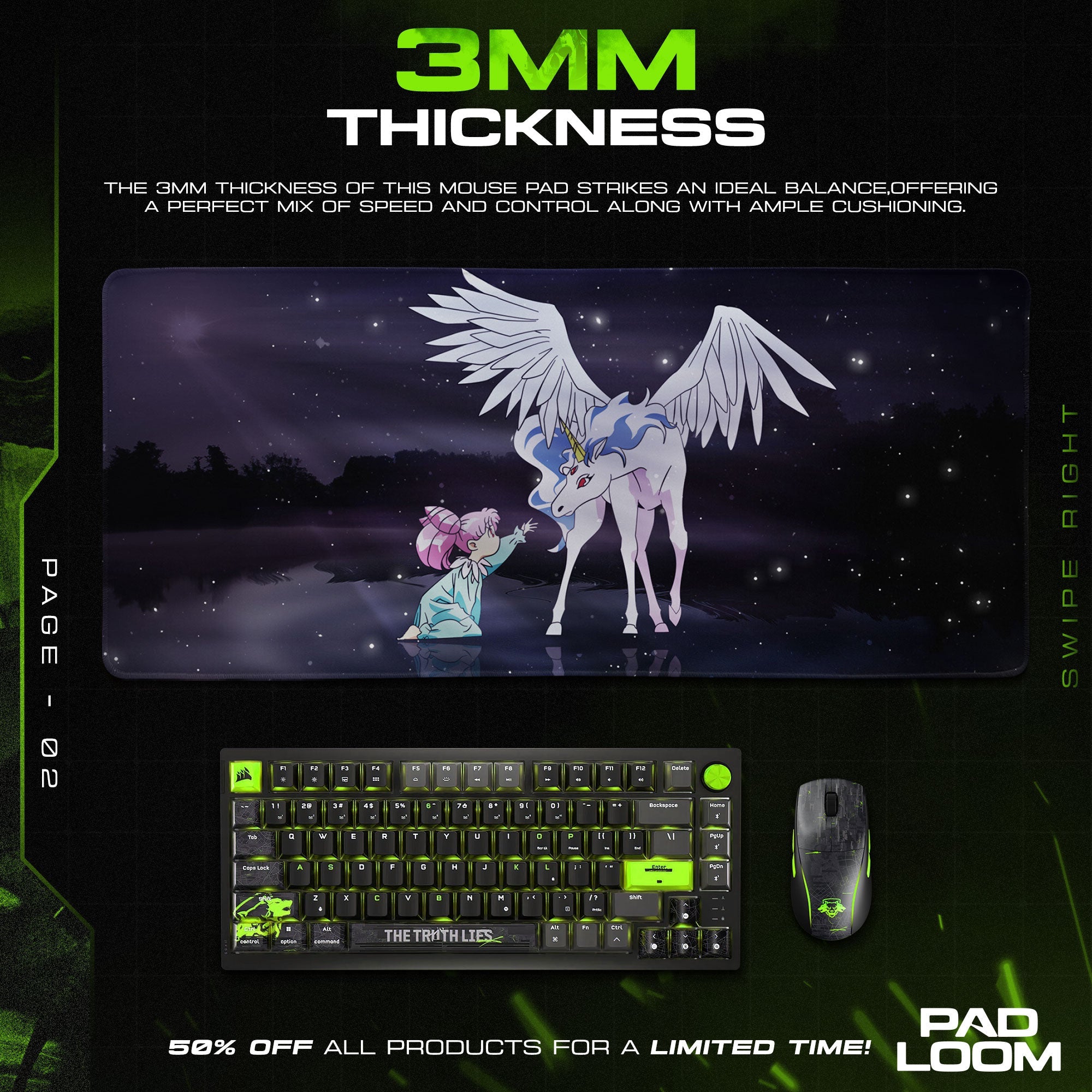 Sailor Moon Pegasus Mouse Pad - Dreamscape Anime Desk Mat Padloom