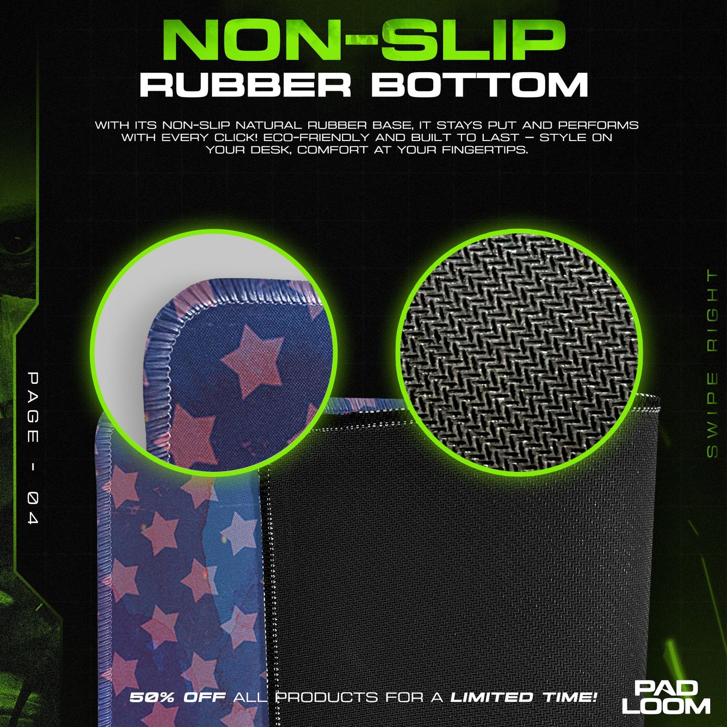 Sailor Moon Starry Night Mouse Pad, Anime Desk Mat Padloom