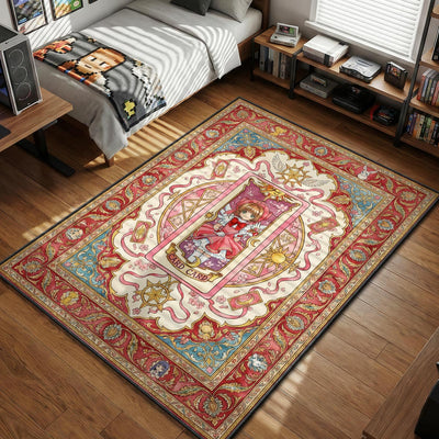 Sakura Card Frame Rug - Cardcaptor Sakura Chair Mat
