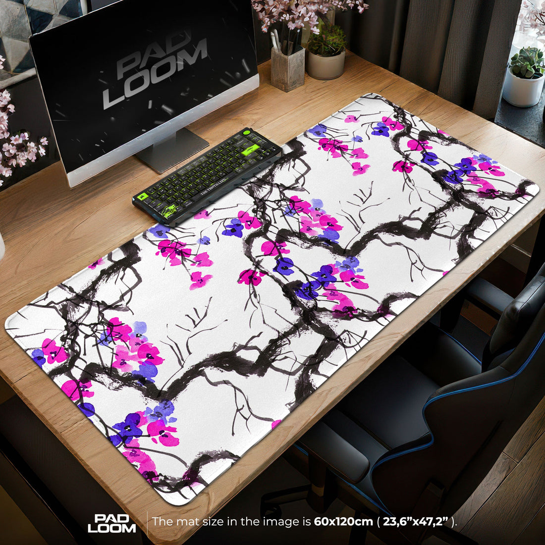 Jungle Panther Mouse Pad - Stealth Nature Desk Mat Padloom