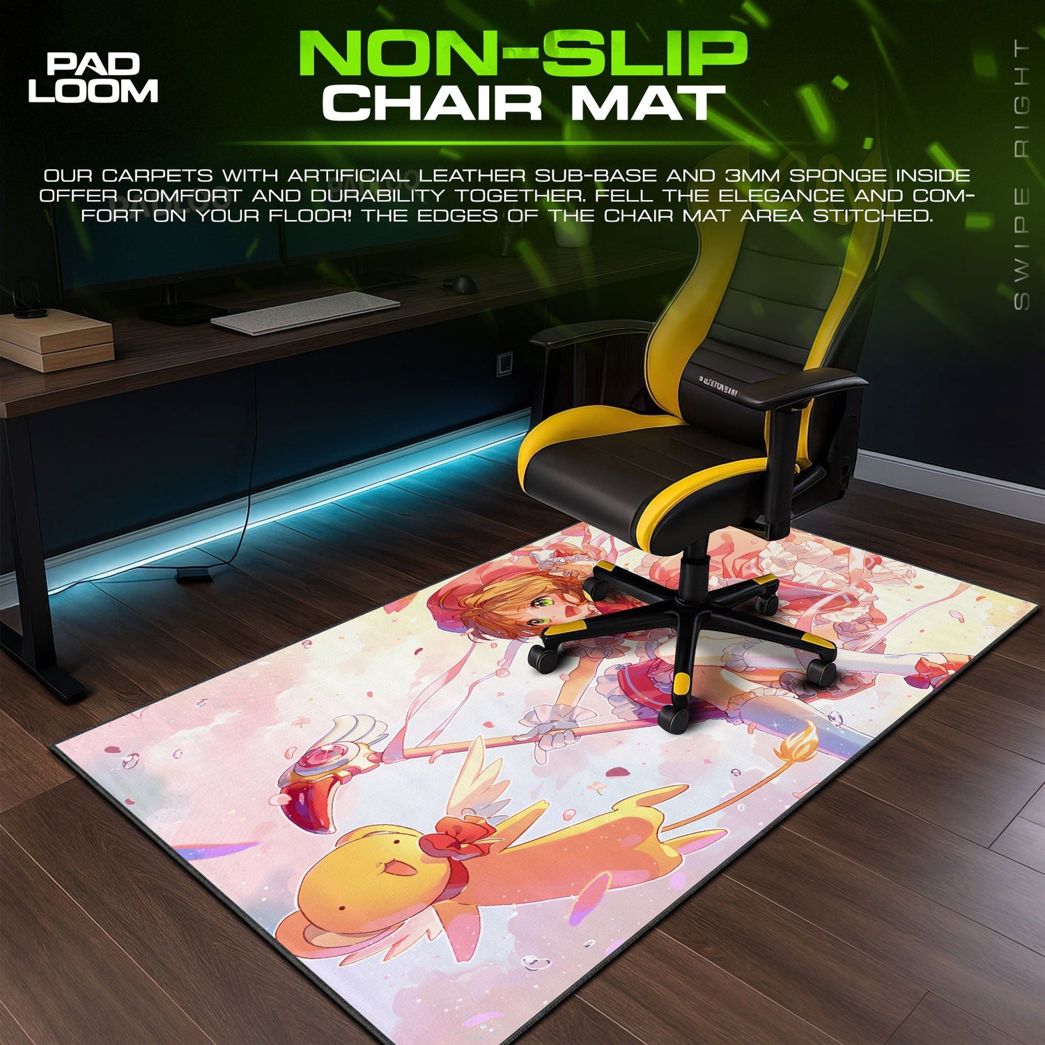 Sakura Kinomoto Mouse Pad - Enchanted Wings Anime Desk Mat Padloom