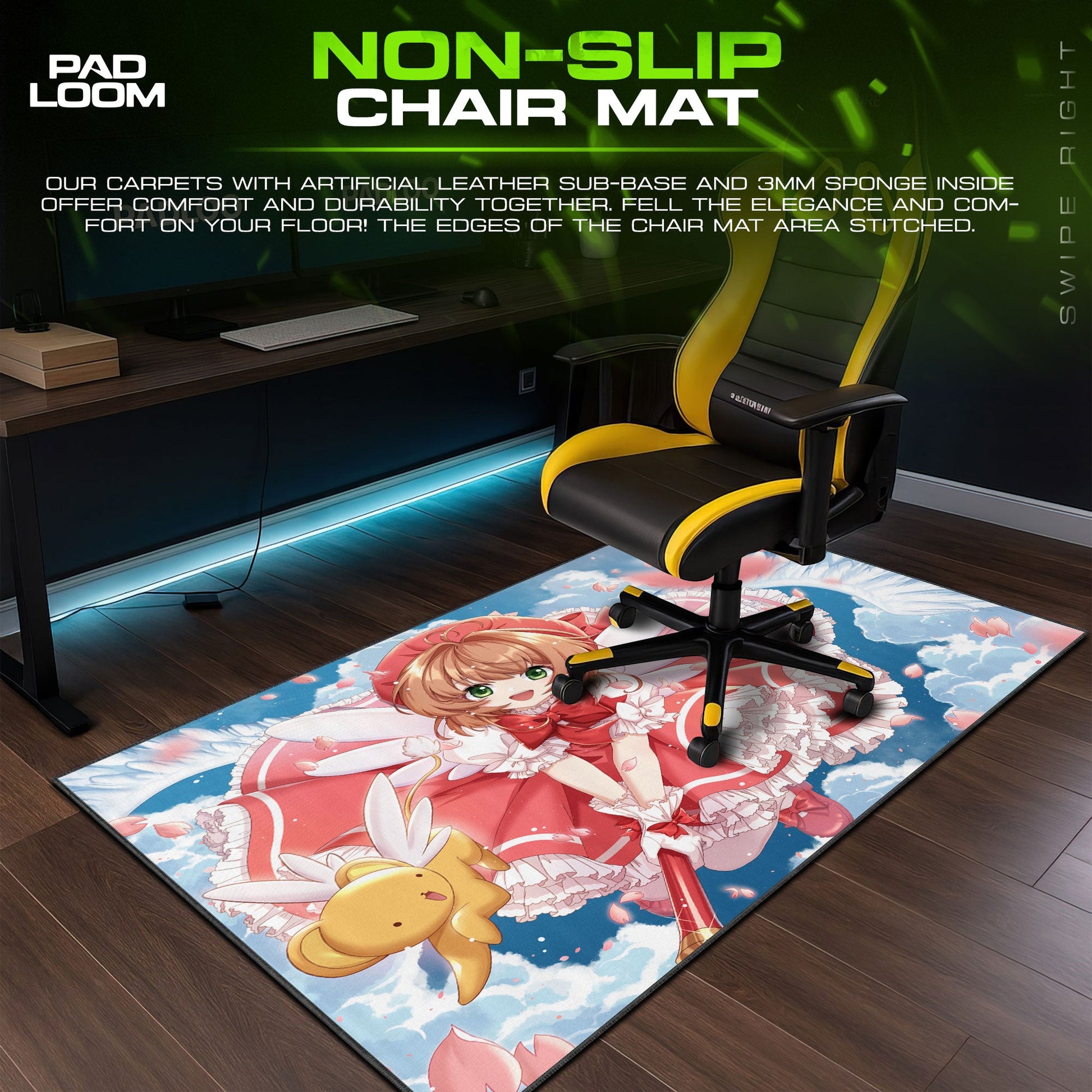 Sakura Kinomoto Mouse Pad - Enchanted Wings Anime Desk Mat Padloom