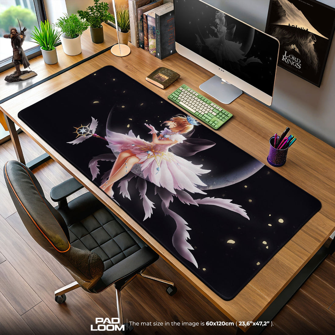 Sakura Kinomoto Mouse Pad - Sky Wings Anime Desk Mat Padloom