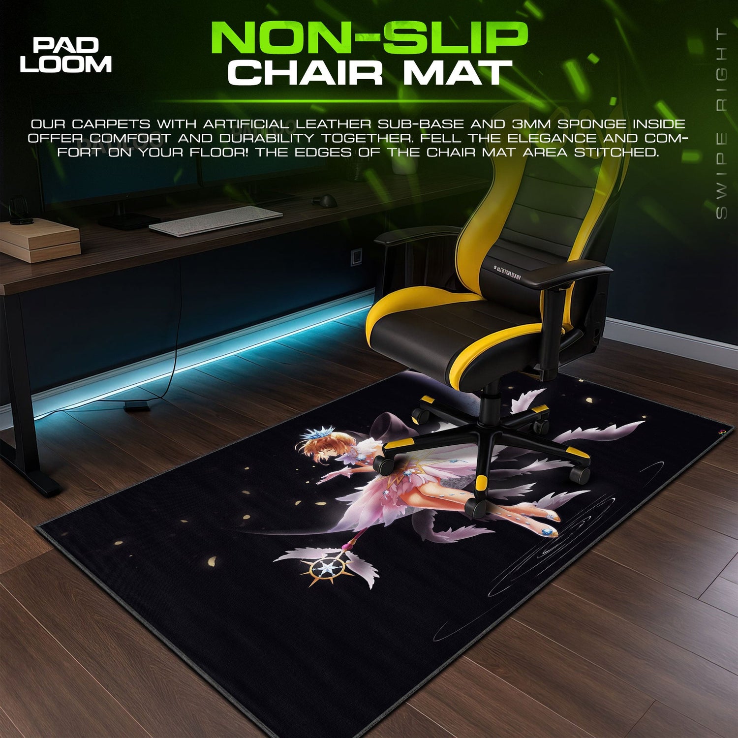 Sakura Kinomoto Mouse Pad - Sky Wings Anime Desk Mat Padloom