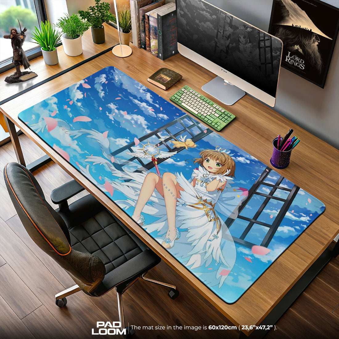 Sakura Kinomoto Mouse Pad - Sky Wings Anime Desk Mat Padloom