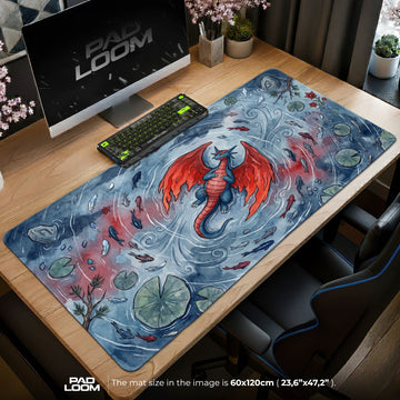Salamence Gale Pond Mouse Pad - Pokemon Desk Mat