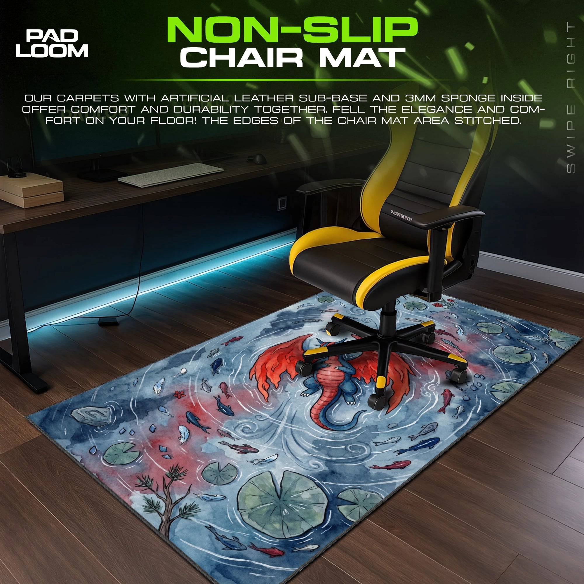 Salamence Gale Pond Mouse Pad - Pokemon Desk Mat